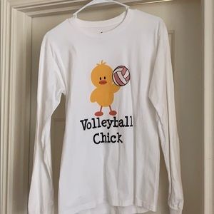 Volleyball Chick Long Sleeve T-shirt